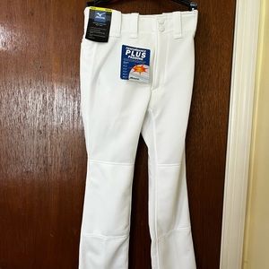 Youth medium boys Mizuno baseball pants white